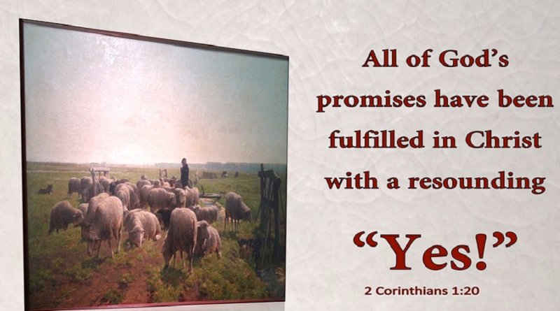He is soverign and he promises his believers