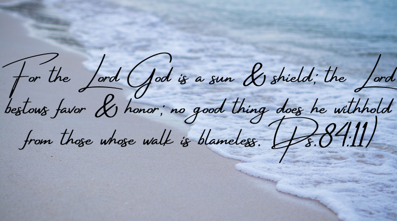 For the Lord God is a sun shield the Lord bestows favor honor