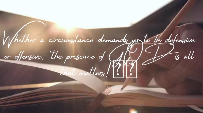 the presence of GOD is all that matters
