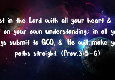 Trust in the Lord with All Your Heart & Lean Not on Your Own Understanding