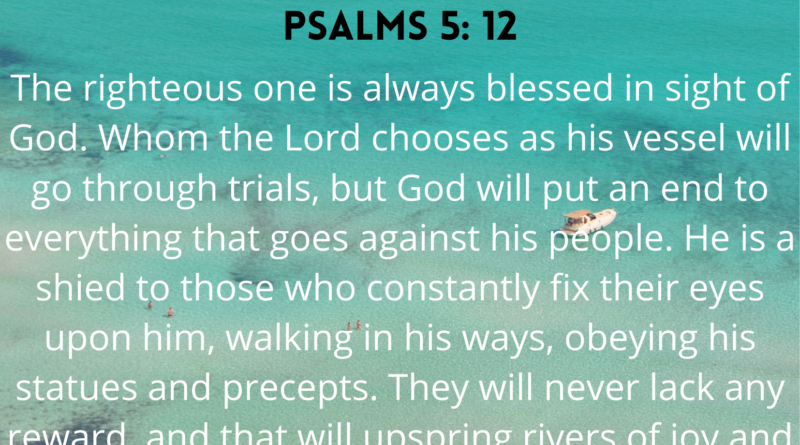 Psalms 5 12