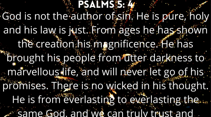 Psalms 5 4