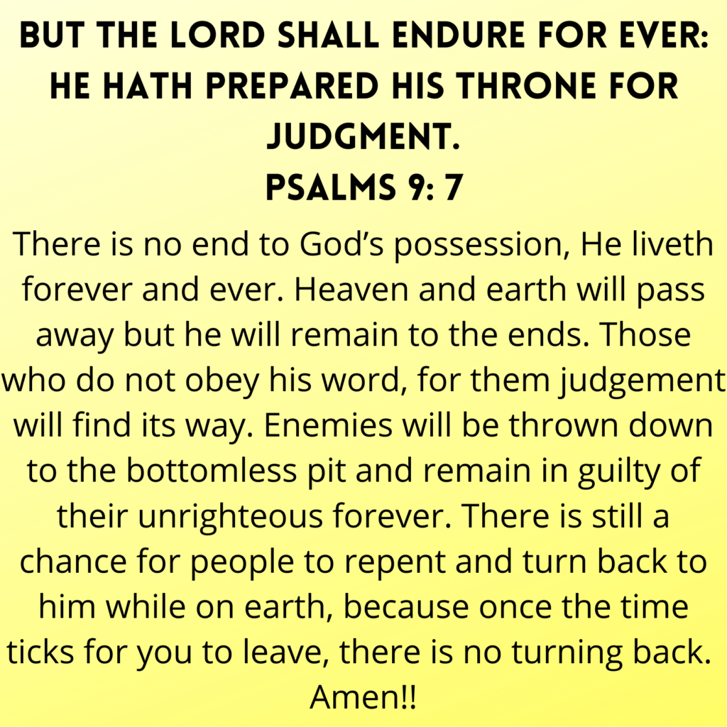 Psalms 9 7