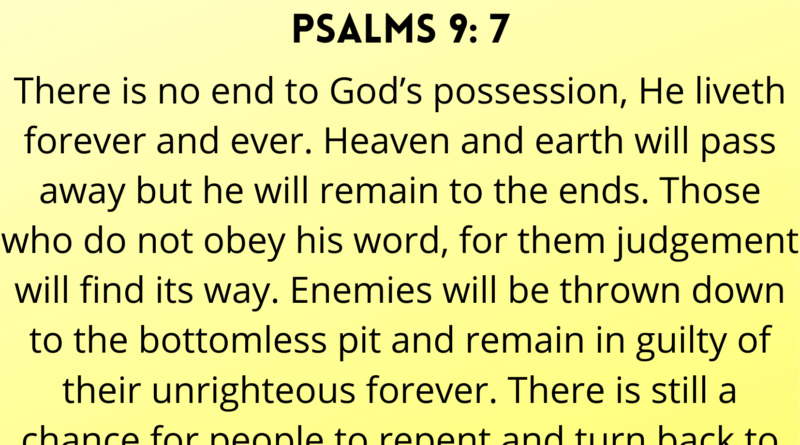 Quotes from Book of Psalms 9-7