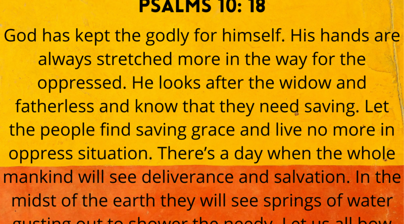 Quotes from Book of Psalms 10-18