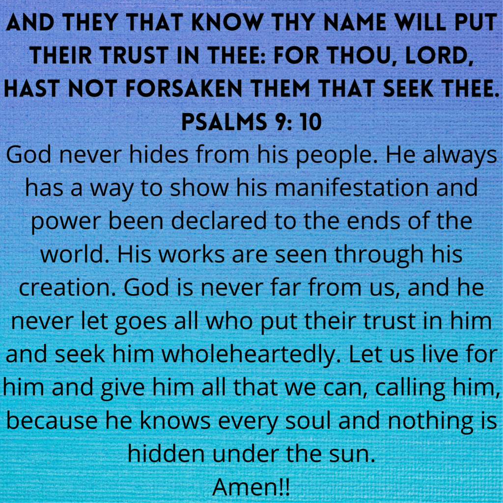 Psalms 9 10